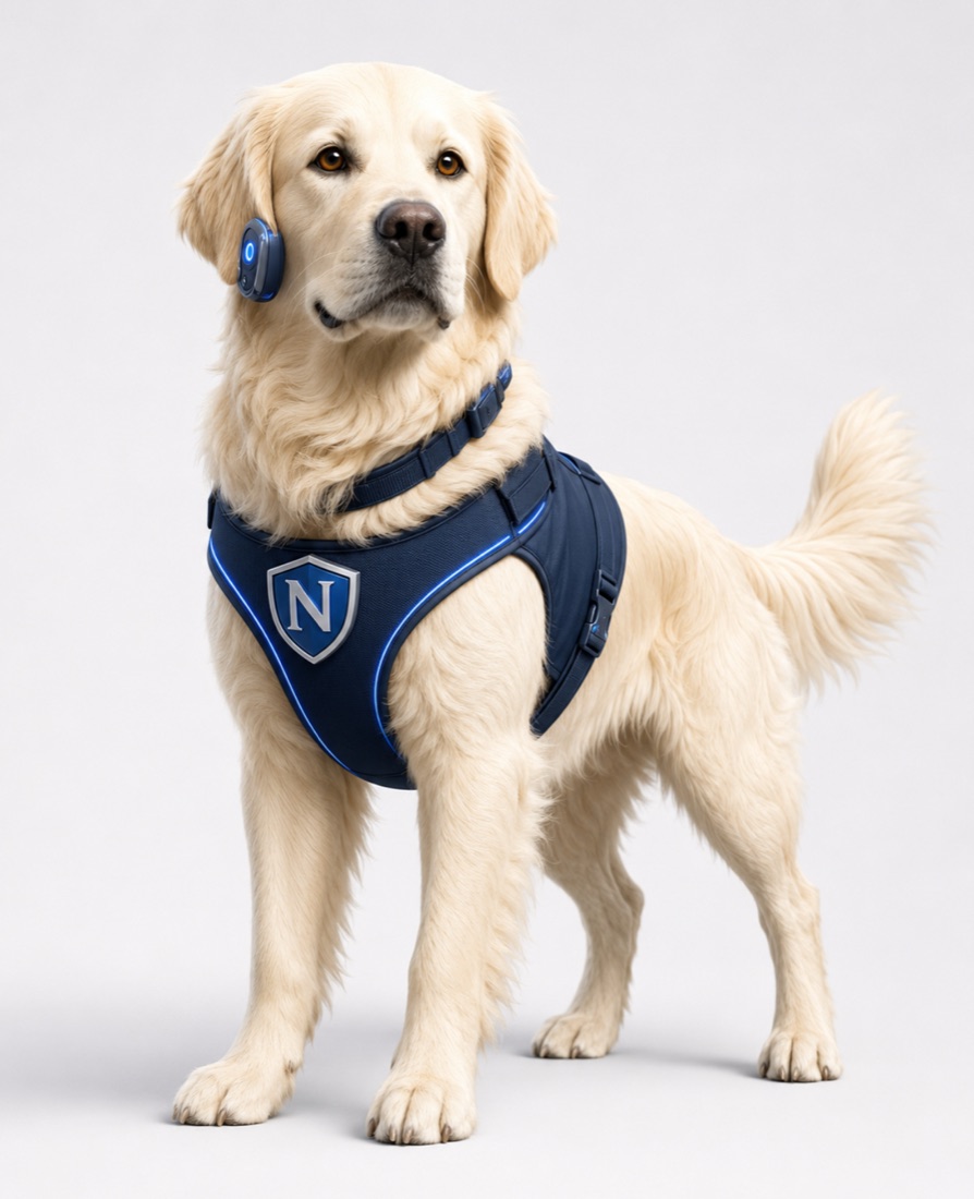 Duke, the Newport Search Group golden retriever agent