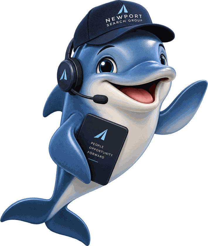 Finn, the Newport Search Group dolphin agent